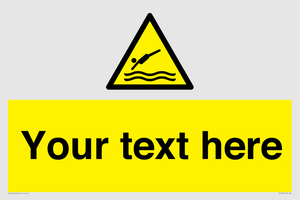 Custom Warning diving area